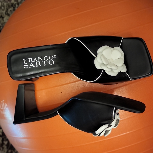 FRANKO SARTO WOMENS HEELS SLIDES SIZE 7.5 - Picture 3 of 8